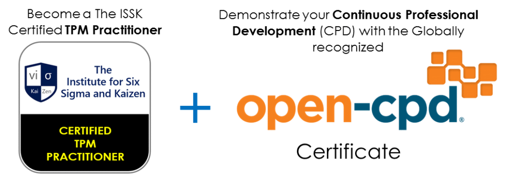 tpm practitioner logo with open cpd logo