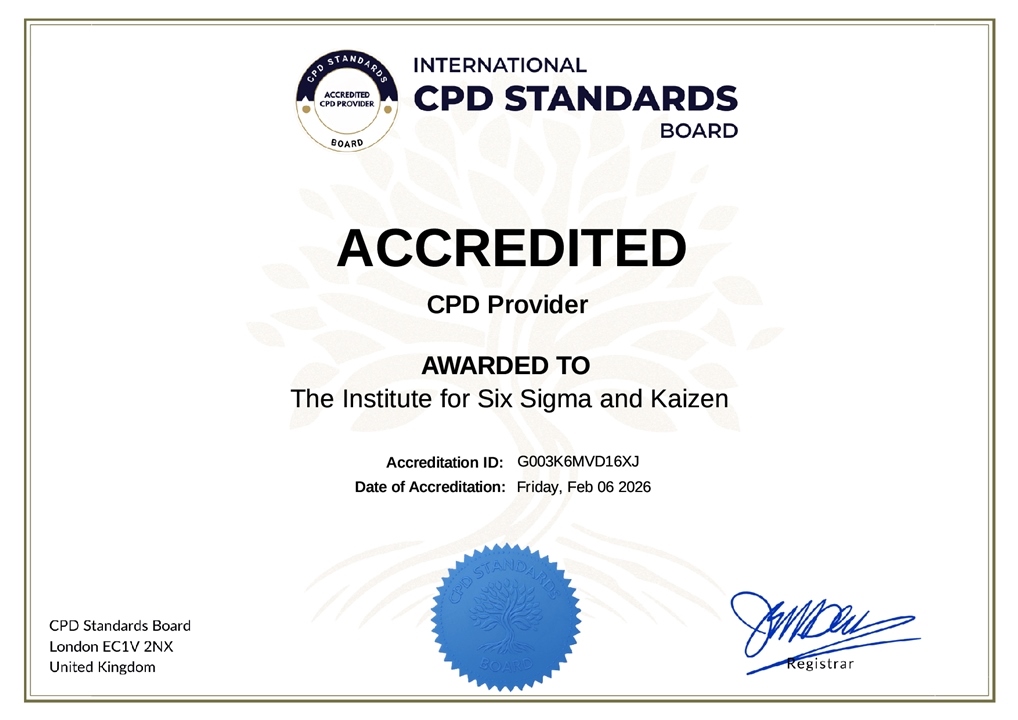 cpd standards board accreditation certificate